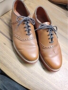 Dexter Brown / Brown Leather Saddle Shoes USA Mens 9 W